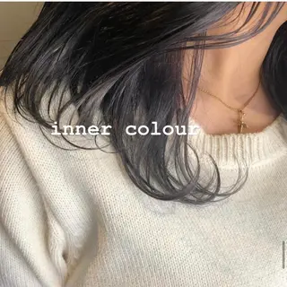 セミロング カラー 会社OKなのに、 ちゃんと可愛い🤎のヘアスタイル