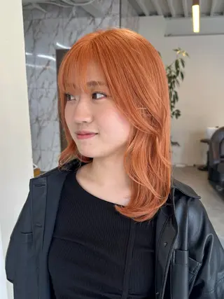 ミディアム カラー ハイトーン×似合わせ 🌱中川慎之介のヘアスタイル