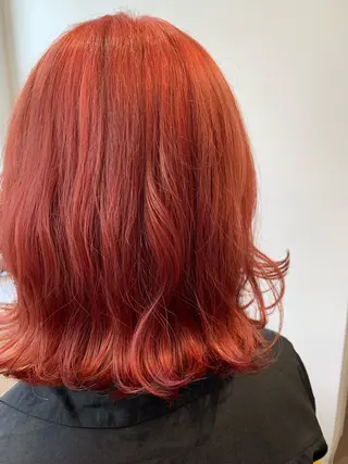 ミディアム カラー 矢場町/ダブルカラー /レイヤー/アリサのヘアスタイル