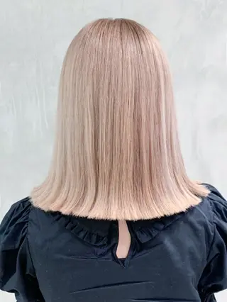 ミディアム カラー パーマ ヘアアレンジ ITbyALBUM 藤沢店のヘアスタイル