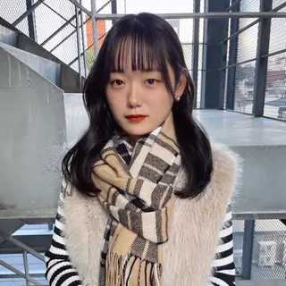 ロング カラー エクステ・レイヤ ーカット松下宗翔のヘアスタイル