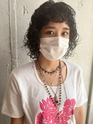 ミディアム パーマ 🎈馬場佑馬/ スパイラルパーマ🎈のヘアスタイル