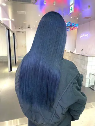 ロング カラー ダメージレスカラー 縮毛MISAKI🦋のヘアスタイル