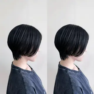 ショート 🎀艶カラー/ヘアメ しおり🎀のヘアスタイル