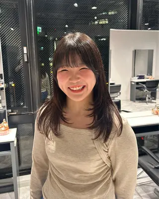 セミロング 寺川留以 /カットモデル募集中のヘアスタイル