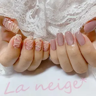 ネイル La neige* yuki 🥯🍑のネイルデザイン
