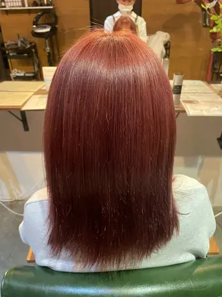 セミロング 梅田 陸のヘアスタイル