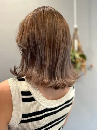 ミディアム カラー K Harukaのヘアスタイル