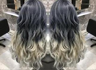 ロング カラー ヘアアレンジ アンドウ ユウ/ レイヤーカット/韓国のヘアスタイル