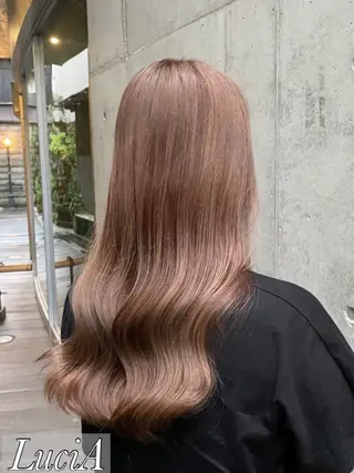 ロング カラー ヘアアレンジ LuciA/エクステ カラーのヘアスタイル
