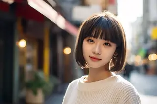 ショート 安田 純香のヘアスタイル