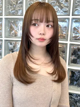 セミロング カラー リタッチモデル募集中 / シマ💖のヘアスタイル