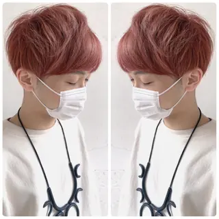 カラー メンズ 京都大人女性ショート 徒歩1分/秋山のヘアスタイル