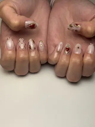 ネイル sunny nail所属・sunny ニュアンス/手描き/のネイルデザイン