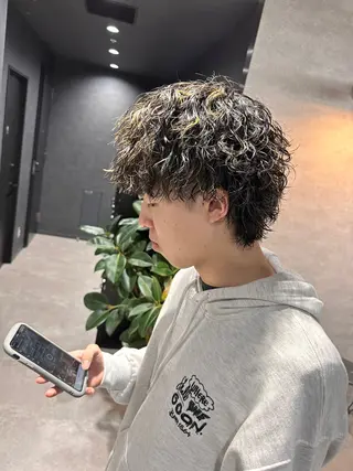 ショート パーマ メンズ 【メンズサロン】 BLUCK 横浜のヘアスタイル