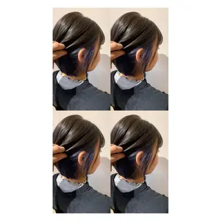 ショート カラー 店長✨レイヤー✖️ 髪質改善✖️韓国ヘアのヘアスタイル