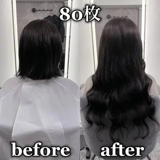 ロング KOSEI シールエクステのヘアスタイル