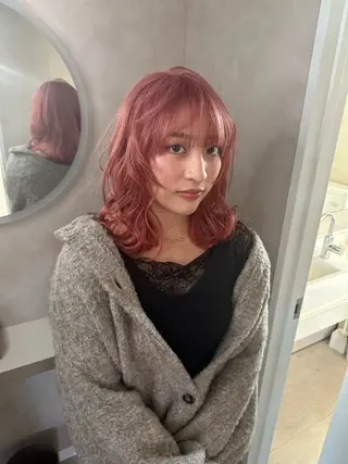 ロング カラー Linda所属・MAO カラーモデル募集中のヘアスタイル