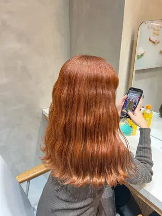 ロング カラー three所属・🦄今西 利音🦄のヘアスタイル