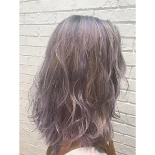 セミロング カラー 松岡 恭弘のヘアスタイル