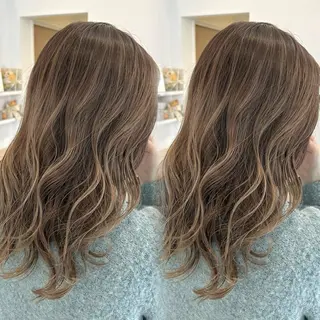 ロング カラー ORANGE 西中島 ：KUREA🎀のヘアスタイル