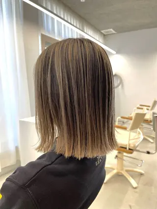 ミディアム カラー 柴田泰秀sotti. 髪質改善/ブリーチのヘアスタイル