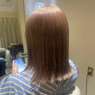 ミディアム マホ/日吉/髪質改善 /レイヤー/ガーリーのヘアスタイル