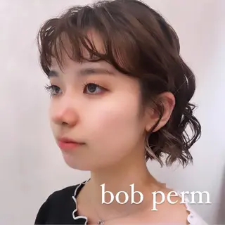 ショート パーマ ボブパーマ ♡ヨシカワハナコのヘアスタイル