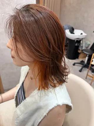 ミディアム カラー 高橋友里亜 /フリーランスのヘアスタイル