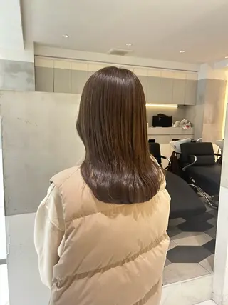 セミロング ナチュラル/韓国💎 haruka 💎のヘアスタイル