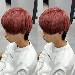 カラー メンズ センターパート ／植田のヘアスタイル