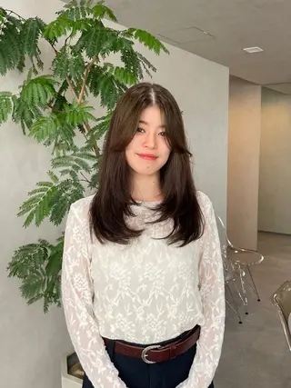 ロング カラー 🍐透明感カラー🍐 レイヤーカットのヘアスタイル