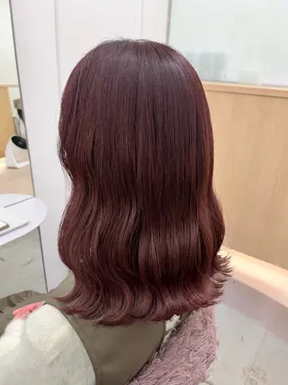 セミロング カラー 暖色カラー／ ヘアセット🌛櫻井舞のヘアスタイル