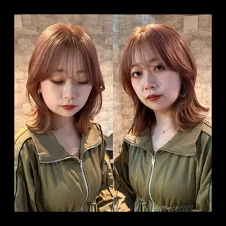 ミディアム カラー mai / linoah˚✧のヘアスタイル