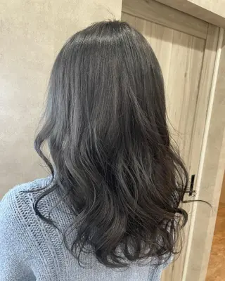 セミロング カラー 🍑🧋ハイトーン 暖色カラーlucaのヘアスタイル