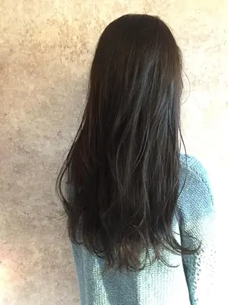 ロング カラー 小顔カット✨ 透明感カラー/村上のヘアスタイル