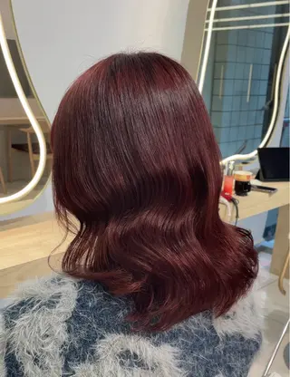 セミロング 🔮韓国スタイル/艶 カラー/あやか🔮のヘアスタイル