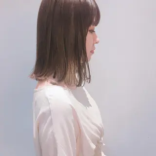 ミディアム カラー 髪質改善/ 艶髪カラー/益田直幸のヘアスタイル