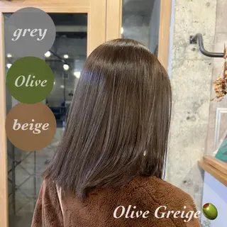 ミディアム カラー 美容室 _WHITE＋ 南海難波店【アンダーホワイトプラス】所属・✨レイヤー/透明感 /豊嶋里緒✨のヘアスタイル