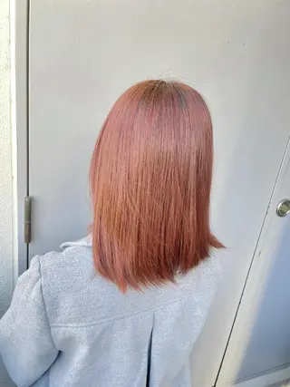 ミディアム カラー ベージュカラー💖 やすひろのヘアスタイル