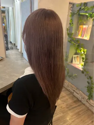 セミロング カラー ブリーチ／ヘアセット 🪞🌙minamiのヘアスタイル