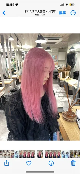 セミロング REDEAL 渋谷所属・こうき/縮毛矯正/ ブリーチ縮毛矯正のヘアスタイル