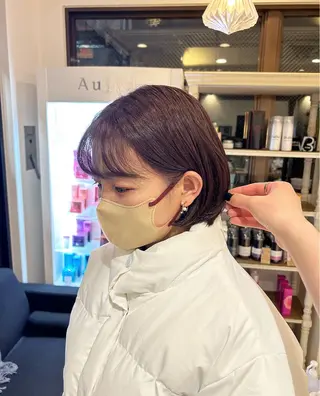 ショート カラー 🫧顔周りカット 🫧樫村優香のヘアスタイル