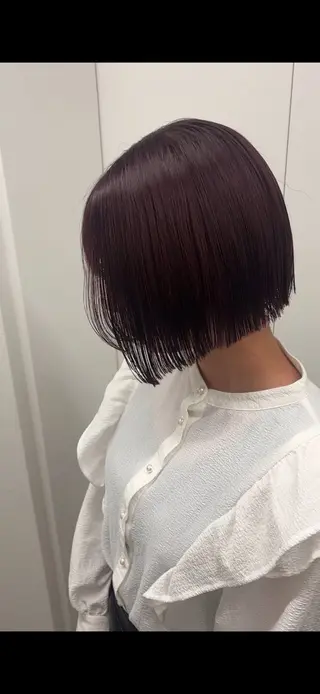 ミディアム 韓国ヘア/ブリーチ無 しWカラー/オリーブのヘアスタイル