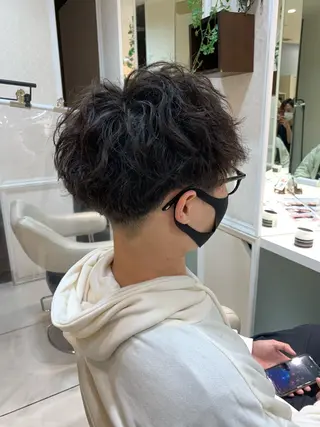 ショート メンズ 毛流れが作れる 縮毛矯正/渡部純生のヘアスタイル