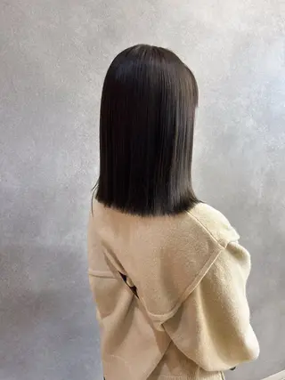 ミディアム 伶風/ボブ/ ヘーゼルベージュのヘアスタイル