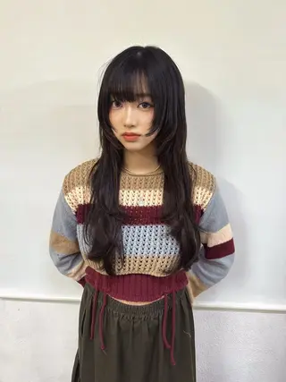 ロング ウルフレイヤー エクステ/kokiのヘアスタイル