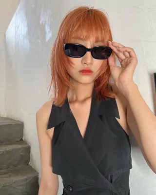 ロング カラー 🇨🇳ワンホンヘア 下田鉄也のヘアスタイル