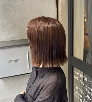 ショート カラー ボブ/可愛いスタイル ⠀ゆらのヘアスタイル