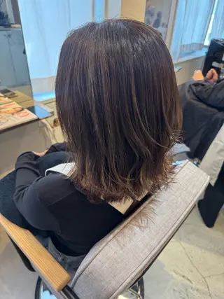 ミディアム カラー 髪質改善✨️透明感カ ラー✧*。山下さいみのヘアスタイル